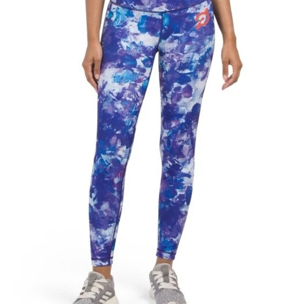 Peloton Blue and Purple Galaxy Leggings
